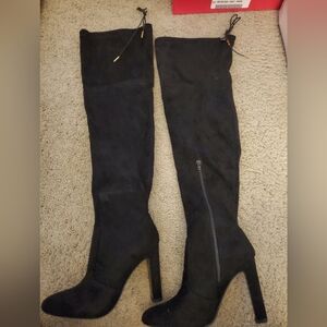 Stuart Weitzman Black Over-the-Knee Boots